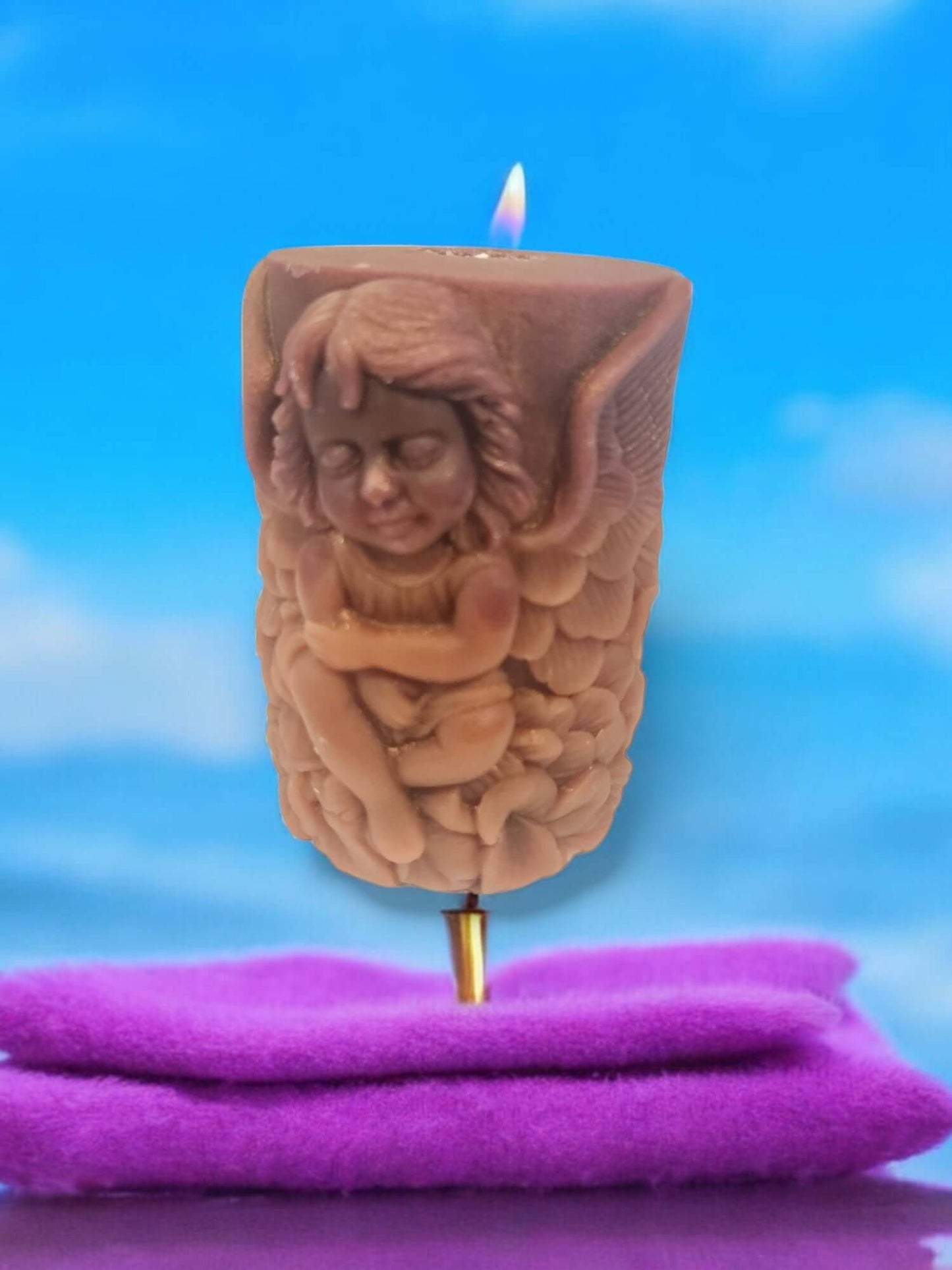 Angel Wing massage candle, low-temperature wax, perfect for intimate moments and sensual play.