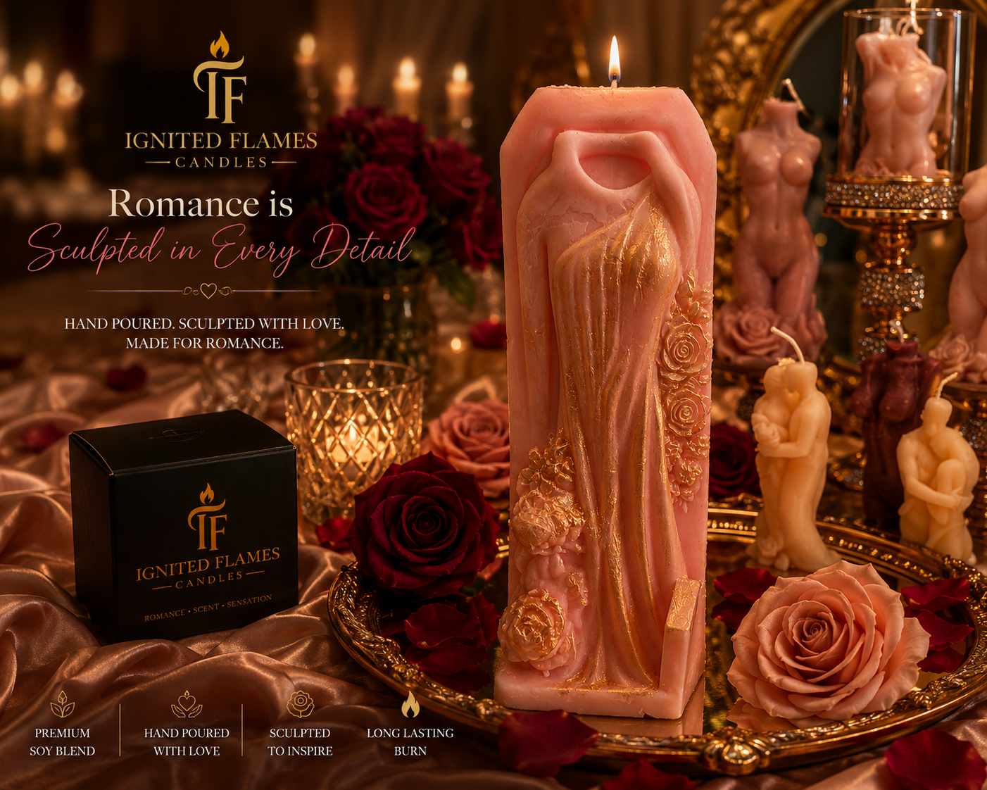 Eternal Embrace™ Sculpture Candle